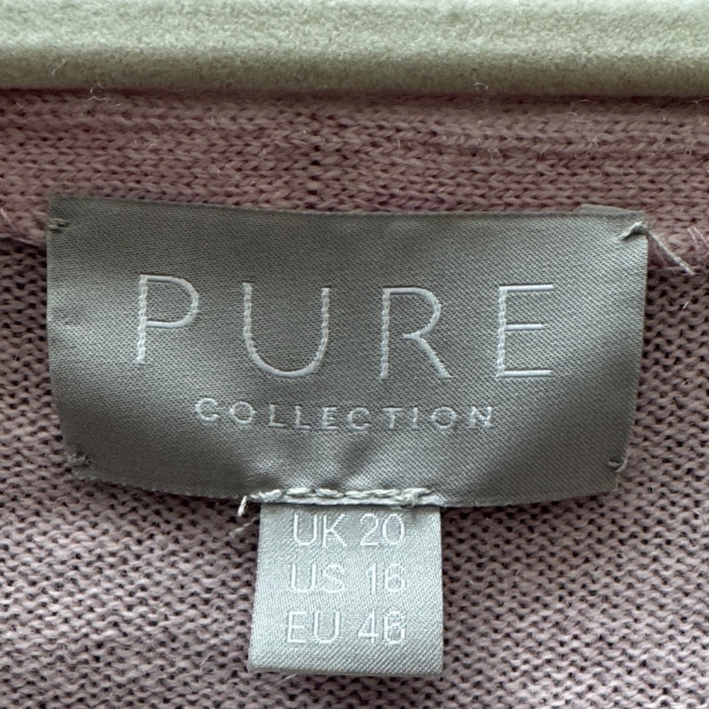 Pure Collection Soft Pink Open Cardigan - Picture 3 of 6